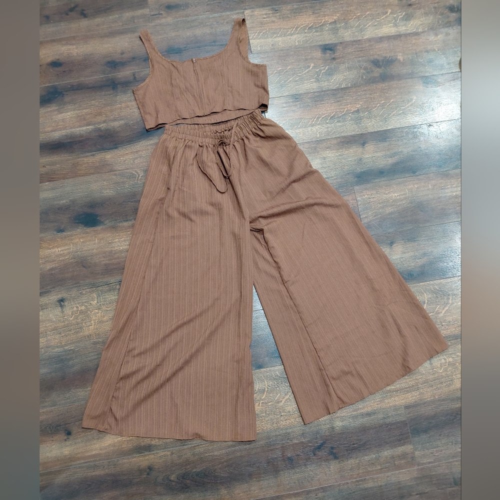 Shein Wideleg Pants Set - Picture 5 of 7